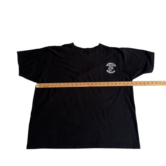 Sons of Anarchy Tee Two Sided Graphic Black Grunge Sz XL - Picture 6 of 8
